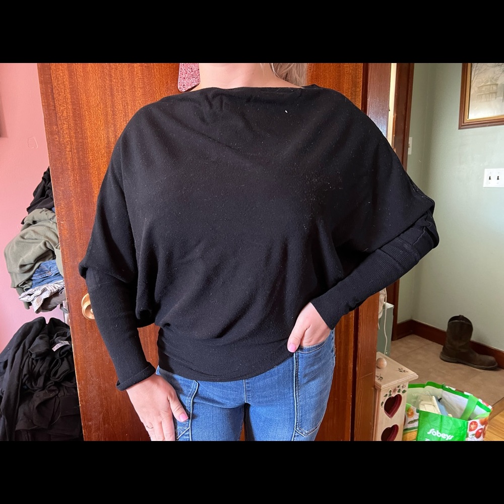 Zara black oversized sweater